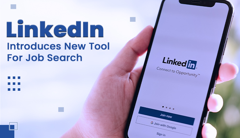 Man Holding Phone with LinkedIn app